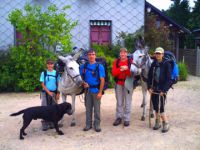 Itinerance avec des anes batés